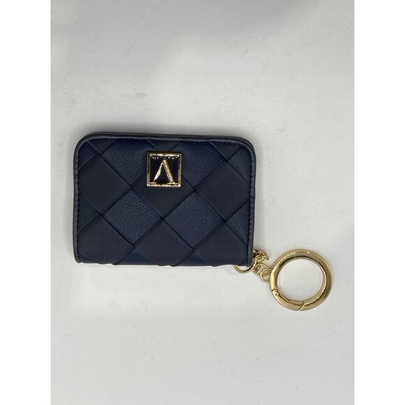 VICTORIA'S SECRET Women's Navy Blue Woven Small Wallet - Picture 1 of 9